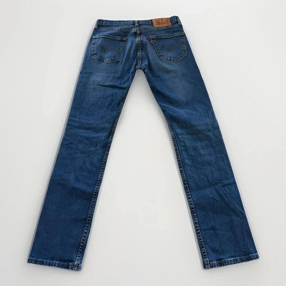 Levi's 511 Stretch Slim Fit Medium Wash Denim Tapered Leg Jeans Men's Size 30x32